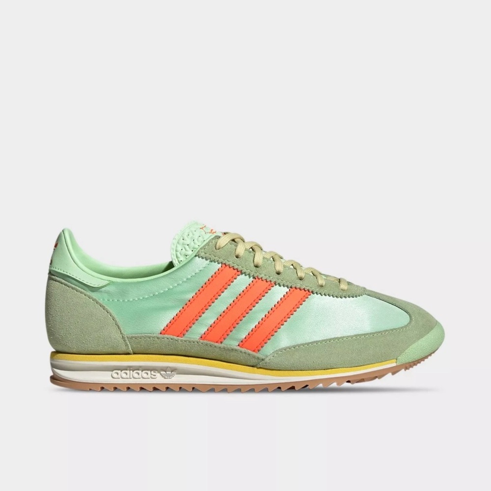 ADIDAS SL 72 OG Mint Green Coral 70s Retro Sneakers Size 6.5 New Normcore